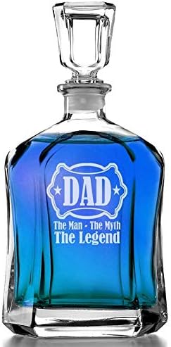 Az az Ember, Mítosz, Legenda, Személyre szabott Apa a Pajzs Whiskys Üveget Egyéni Barlang Italos Üveget Egyedi Gravírozott számára
