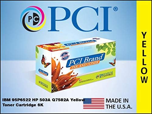 Prémium Compatibles 95P6522-PCI PCI IBM 95P6522 Helyettesíti HP 503A Q7582A Sárga Festékkazetta