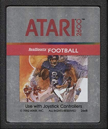 Realsports Futball Régi Atari 2600 Videojáték Patron