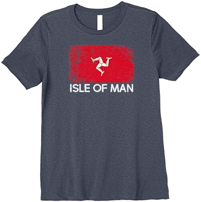 Man-szigeti Zászló, Póló | Vintage Made In Man-Szigeten Ajándék