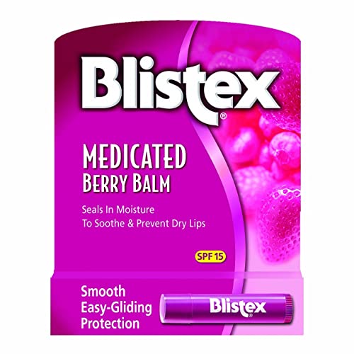 Blistex Gyógyszeres Berry Balzsam SPF 15 0.15 oz (Pack 4)