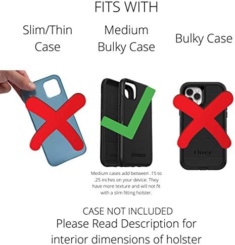Turtleback Tok Tervezett iPhone 12 & 13 Mini Illik Ütésálló OB Ingázó, Függőleges Öv Esetben Fekete Bőr Tok Ügyvezető övcsipesz, Made