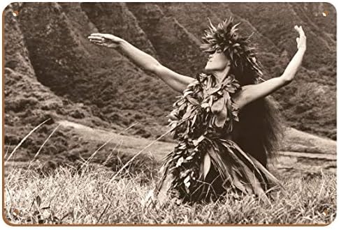 Táncolni Pele - Hawaii Hula Táncos - Vintage Szépia Tónusú Fotó: Alan Houghton c.1960-as évek - képzőművészet Nyomtatás 16in x 20in