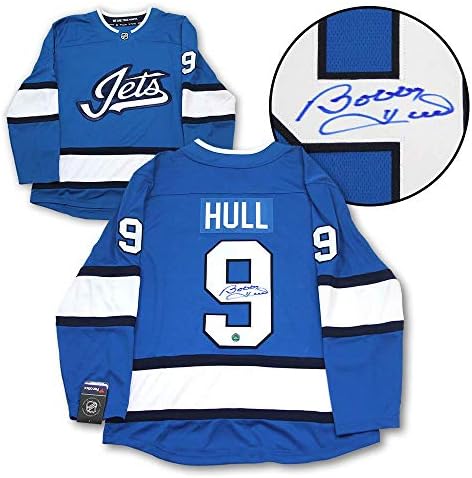Bobby Hull Winnipeg Jets Dedikált Örökség Fanatikusok Jersey - Dedikált NHL-Mezek