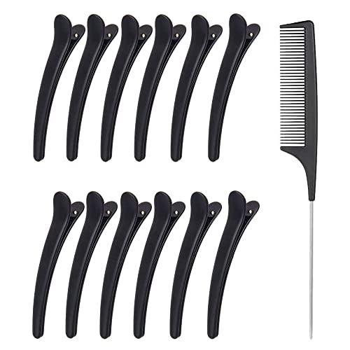 kiemelve comb farok combs haj Fésű klip 13-darabos készlet, frizura tipp comb, de a klip frizura (Fekete 13-darabos készlet)