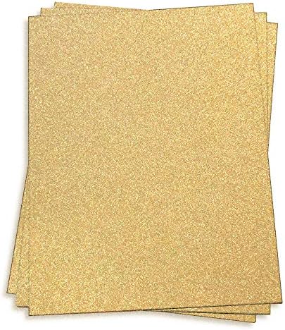 Szikrázó Arany Papír - 12 x 12 MirriSPARKLE Csillogó 90lb Szöveg, 25 Csomag