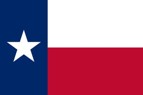 atodat Texas Zászló 3X5 FT，2 masszív réz csatokkal Poliészter Nem könnyen elhalványul，Erős, masszív.
