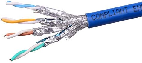 Kábel Számít Snagless Hosszú Cat6 Ethernet Kábel (Cat6 Kábel Cat 6 Kábel), Kék 50 ft & Cat6A (SSTP, SFTP) Árnyékolt Ethernet Kábel