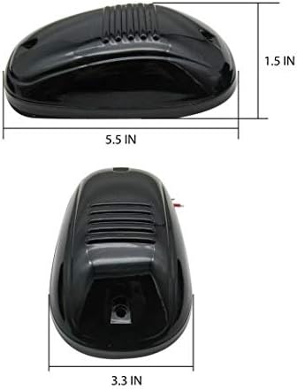USonline911 Füst Lencse Fehér Ködlámpa Tető Taxi Jelölő Futó LED Világítás Szett 5db