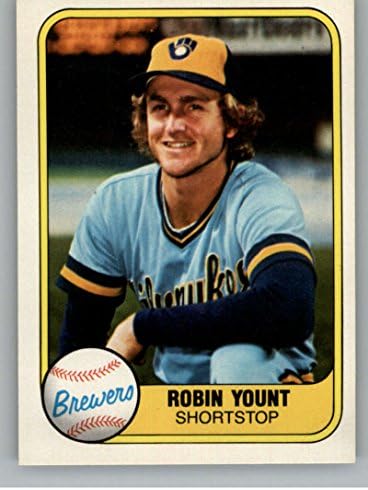 1981 Fleer 511 Robin Yount Milwaukee Brewers MLB Hivatalos Kártyára a Nyers (EX-MT vagy Jobb) Feltétel