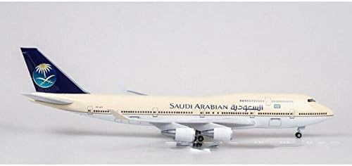 Szaúd-Arábia Repülőgép Modell Boeing B747-400 47 cm-es Repülőgép al-Repülőgép Kerekei Világítás Nélkül