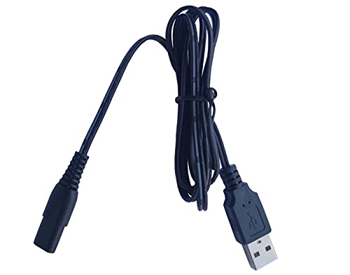 UpBright 2-Pin USB Töltő Kábel 5V-os Tápegység Töltő Kábel Kompatibilis Liberex FC2660 Vezeték nélküli Hordozható Szóbeli Szájzuhany